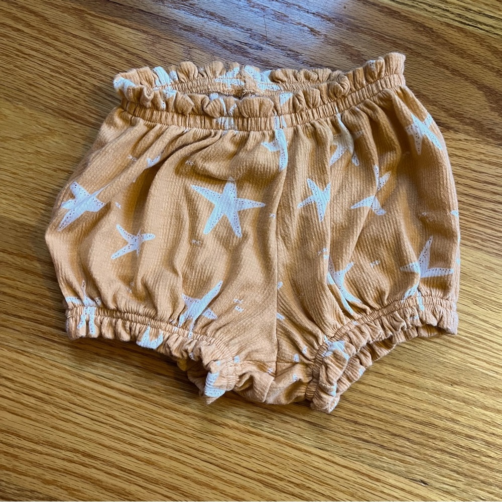 Little co. By Lauren Conrad organic starfish print bubble shorts size 2T